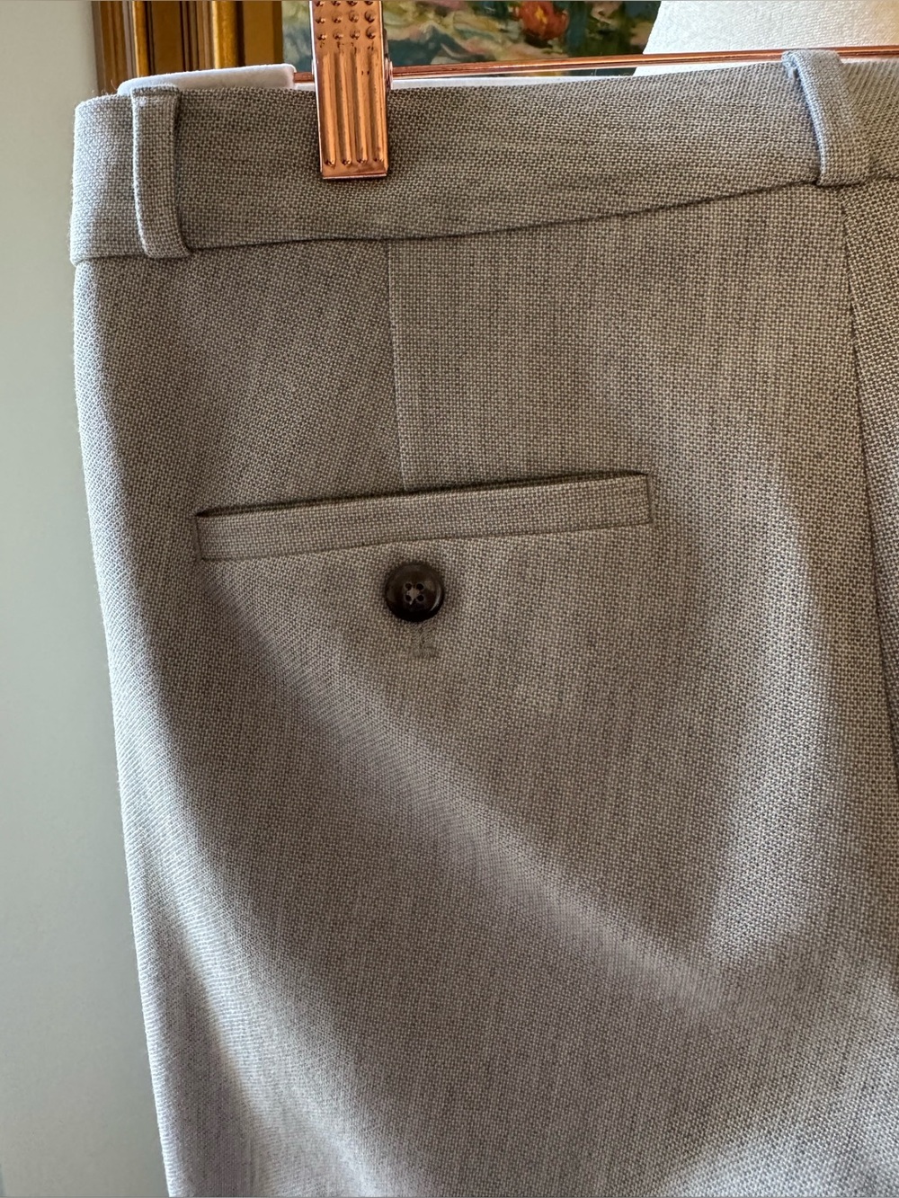 Banana Republic Logan Pants Light Grey Heather Size 4 - Picture 7 of 7